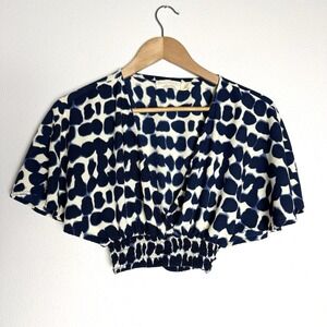 Beachgold Crop Top Womens Small Resortwear Casual Travel Vacation Cruise Coastal